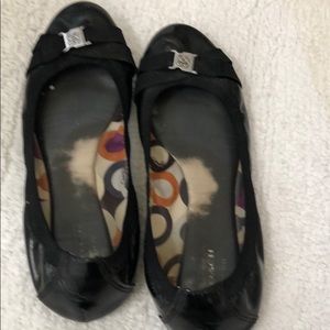 COACH FLAT SHOES USED